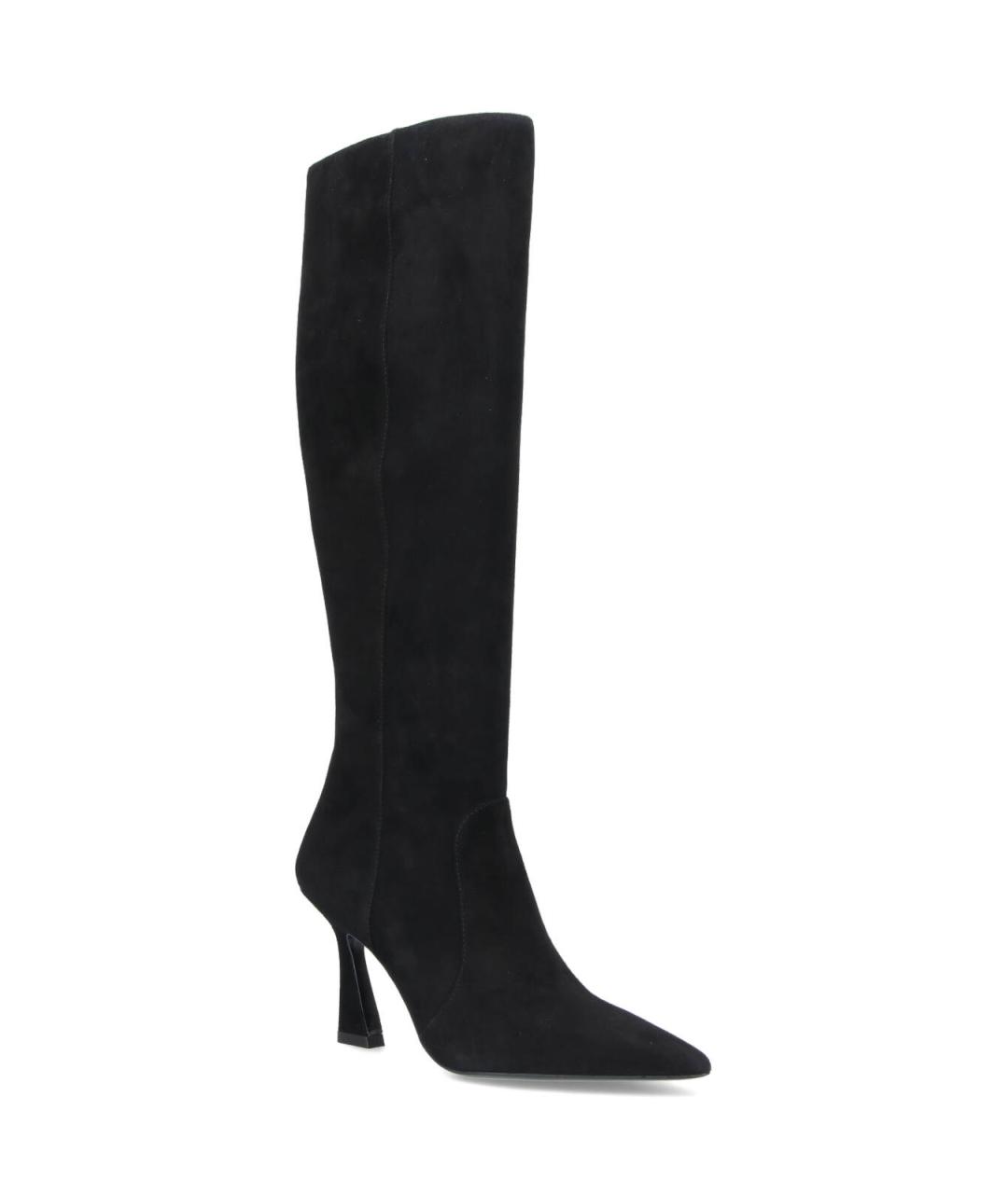 STUART WEITZMAN Черные замшевые сапоги, фото 2