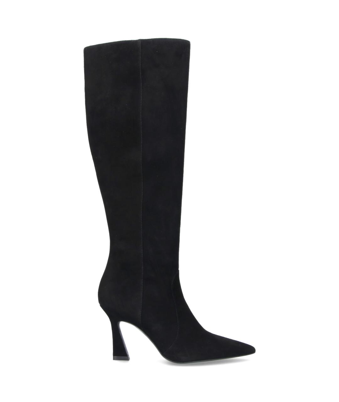 STUART WEITZMAN Черные замшевые сапоги, фото 1