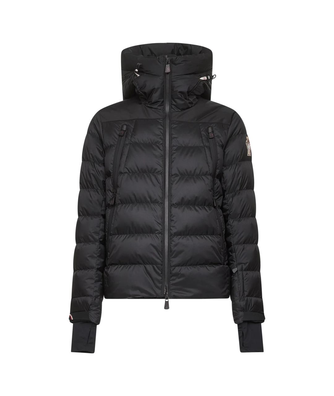 MONCLER Черное полиамидовое пальто, фото 1