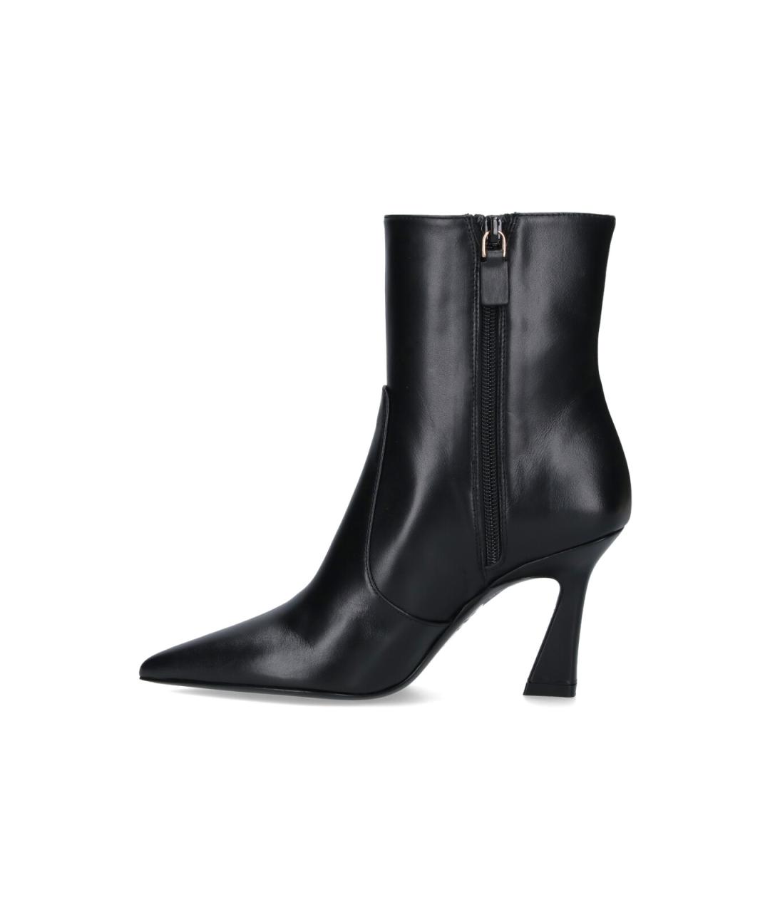 STUART WEITZMAN Черные кожаные сапоги, фото 2