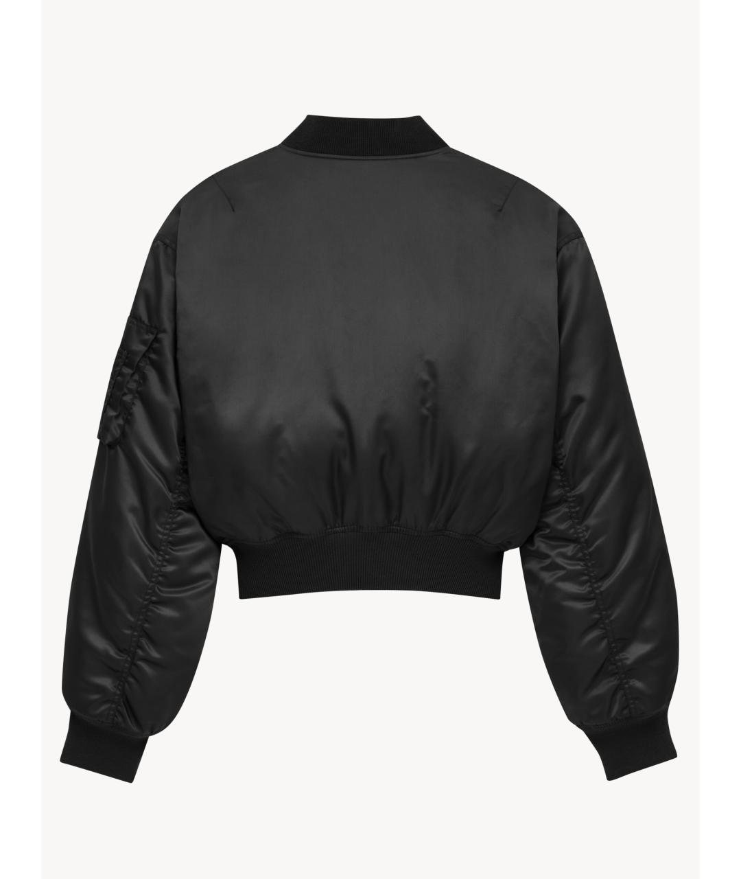 SAINT LAURENT Черная полиамидовая куртка, фото 4