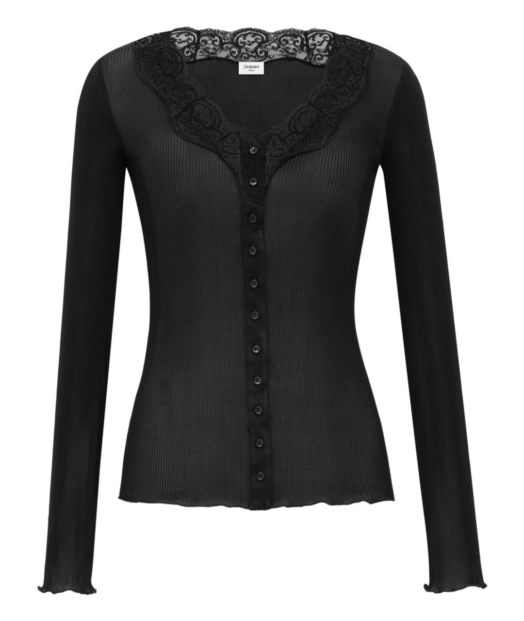 SAINT LAURENT Черный кардиган, фото 1