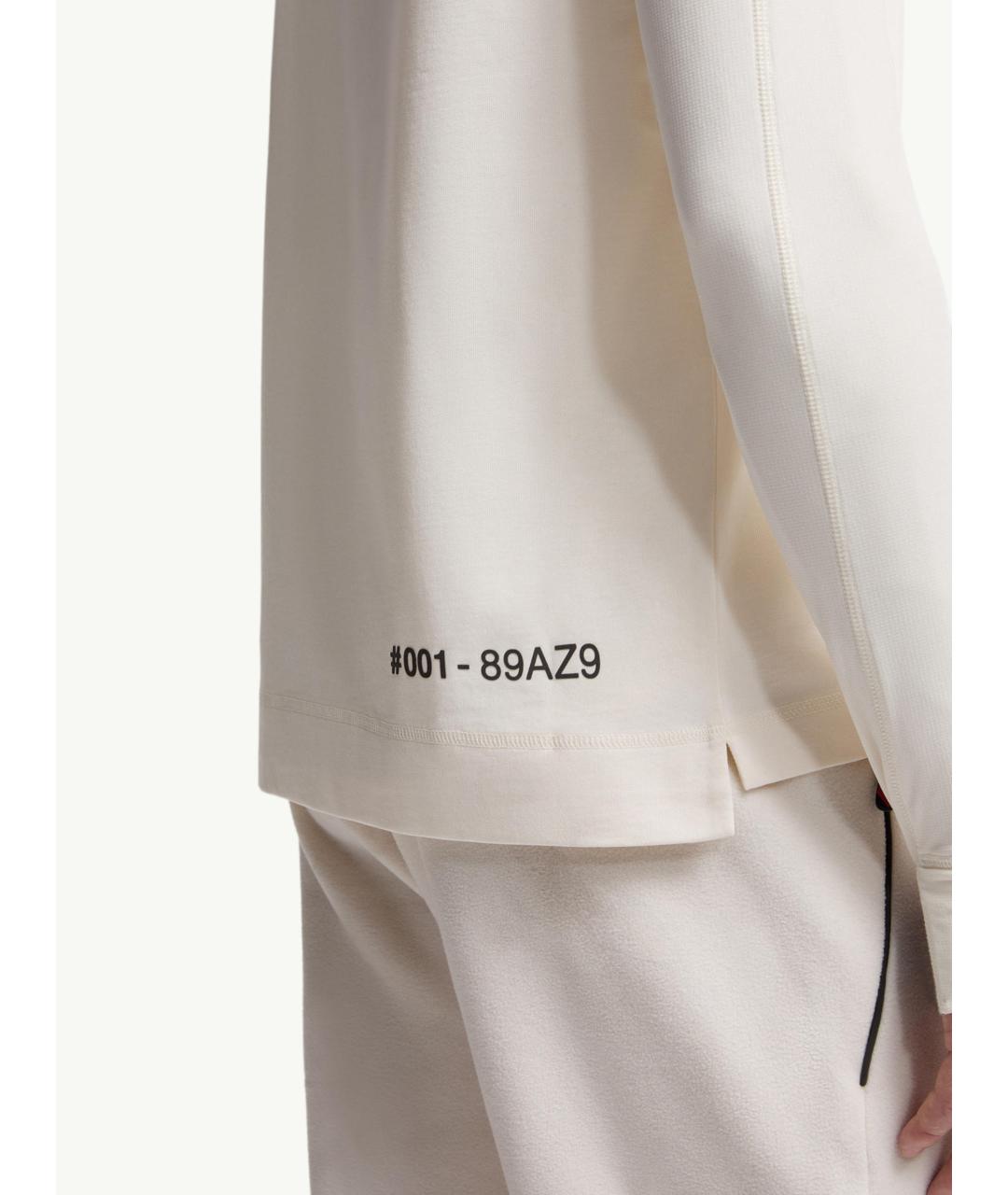 MONCLER Белая хлопковая футболка, фото 6