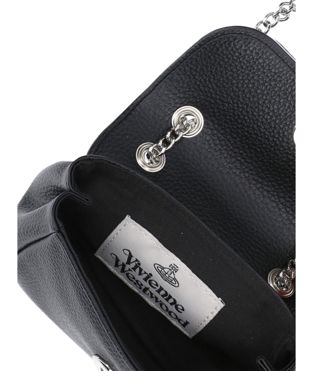 VIVIENNE WESTWOOD Черный полиуретановый кошелек, фото 4