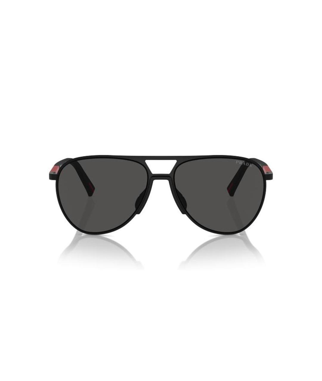 PRADA Черные металлические солнцезащитные очки, фото 2