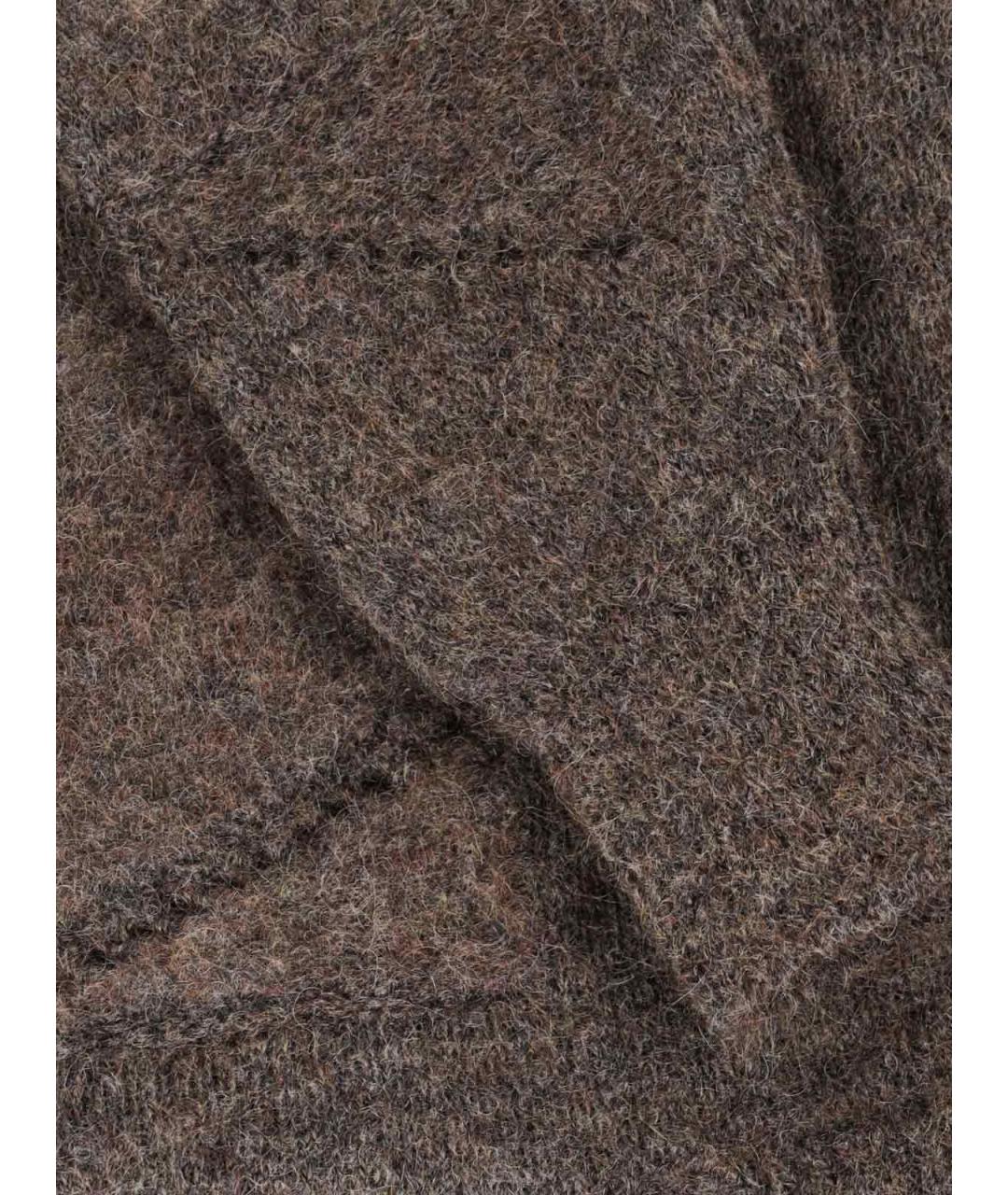 ROA Коричневый шерстяной джемпер / свитер, фото 5