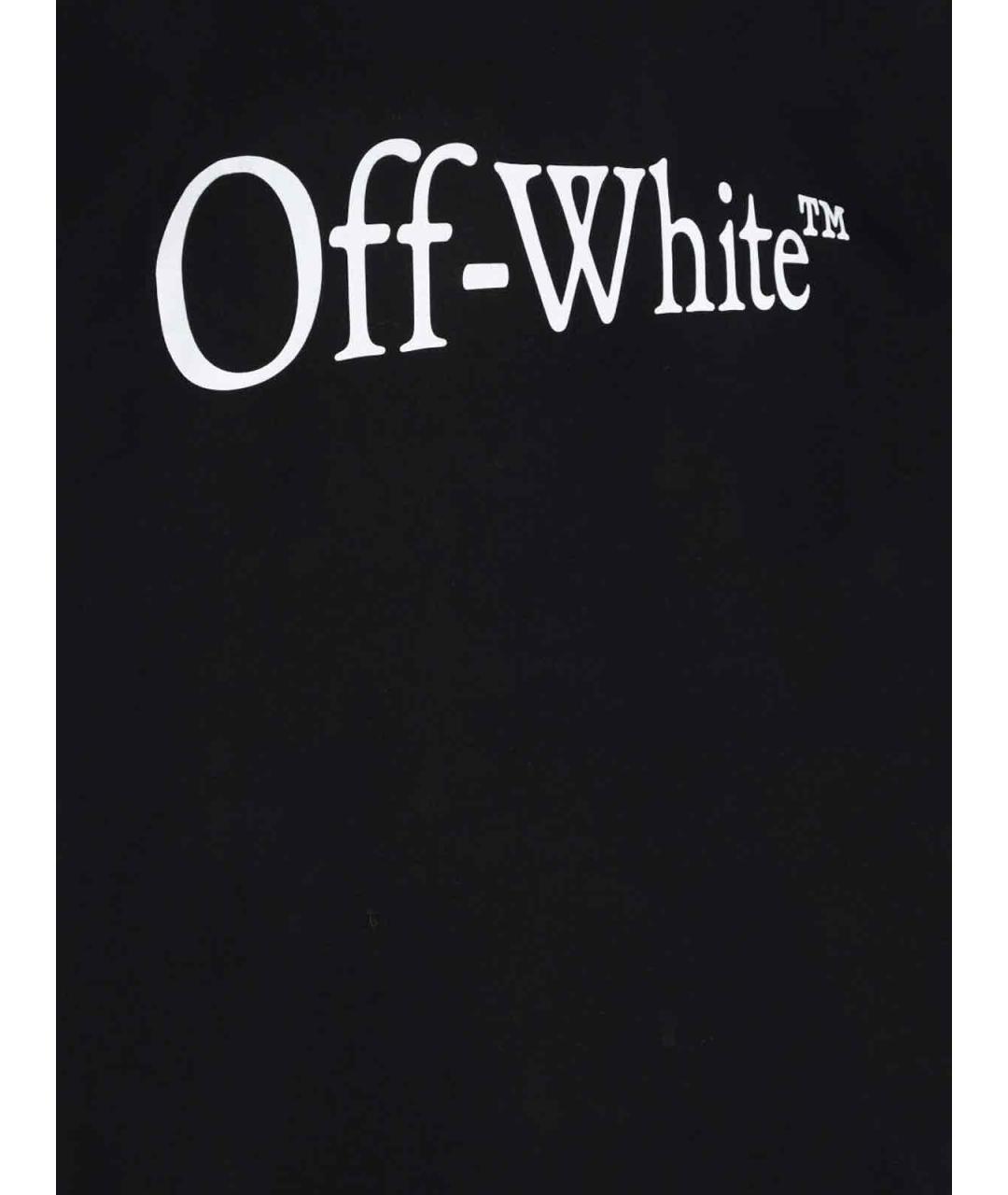 OFF-WHITE Черная хлопковая футболка, фото 3