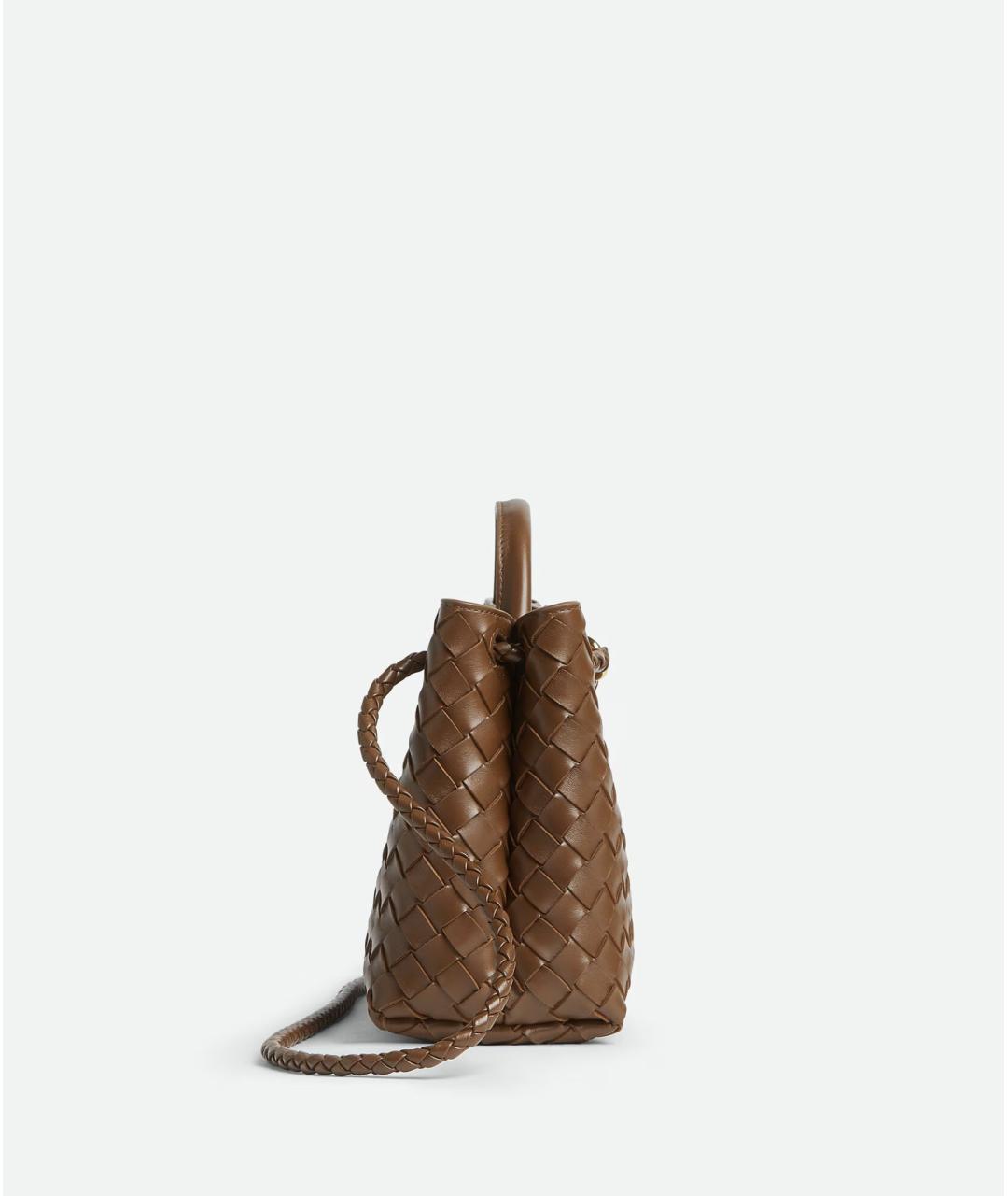 BOTTEGA VENETA Коричневая кожаная сумка тоут, фото 4