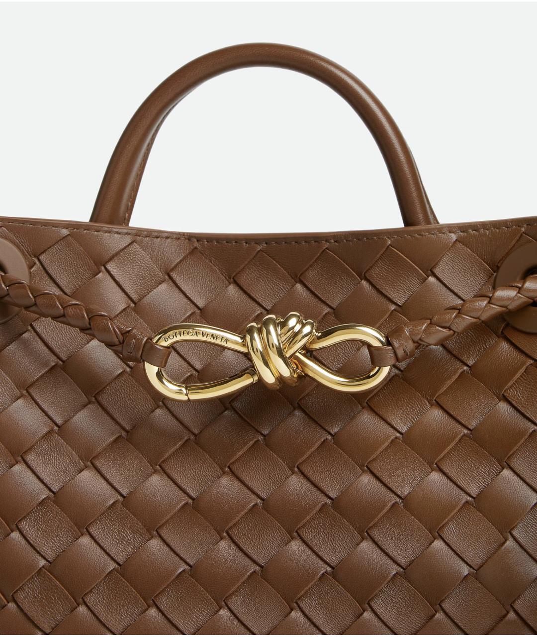 BOTTEGA VENETA Коричневая кожаная сумка тоут, фото 6