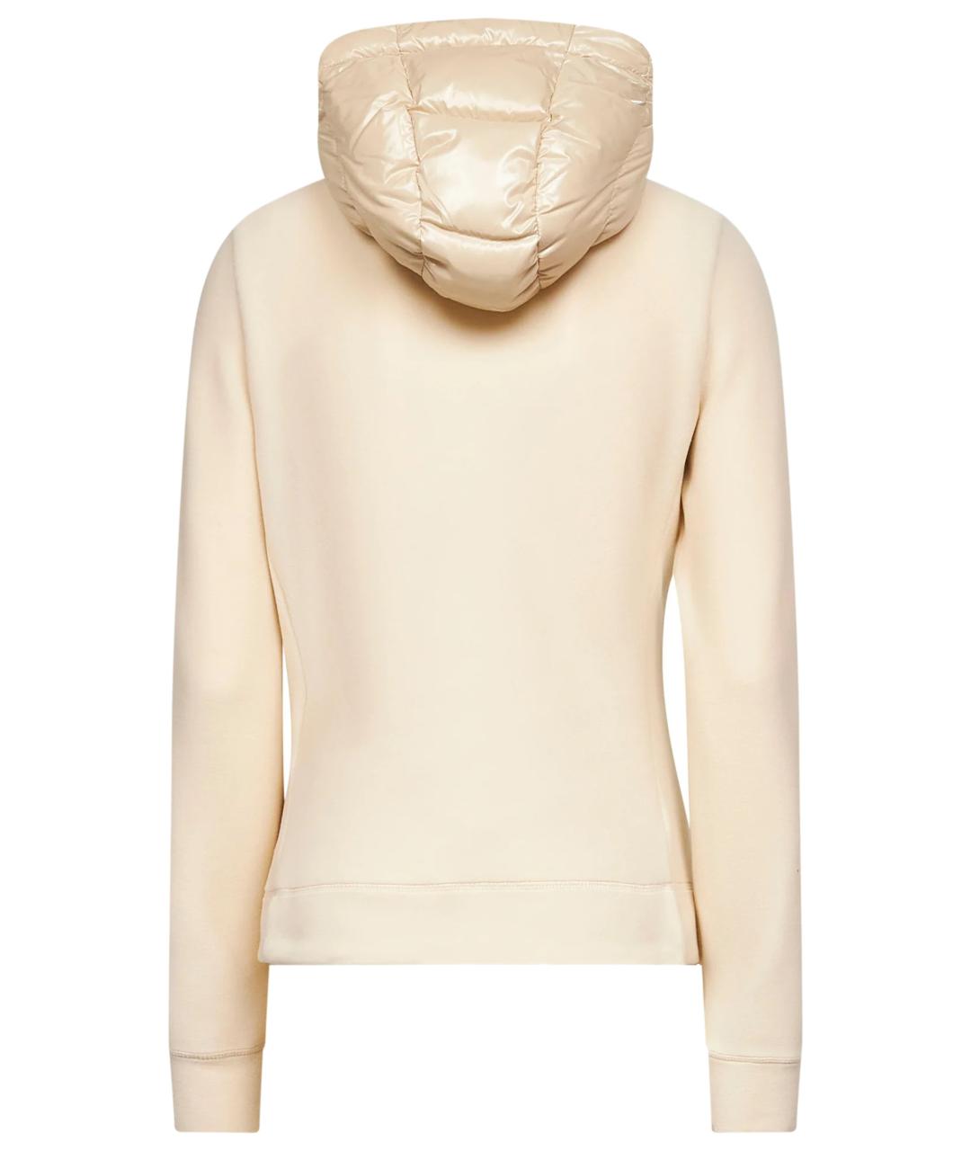 MONCLER Бежевая полиэстеровая куртка, фото 2