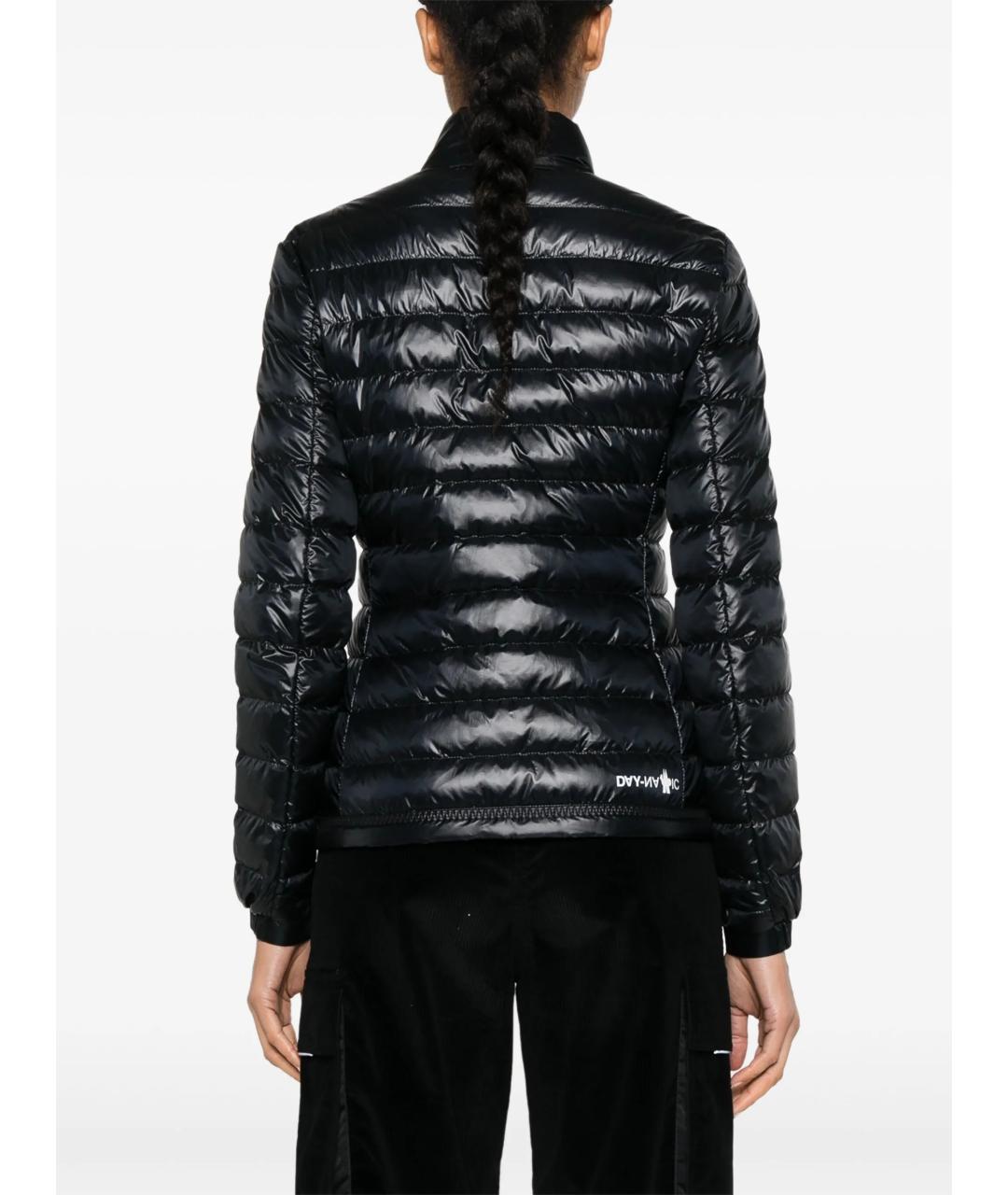MONCLER Черное полиамидовое пальто, фото 4