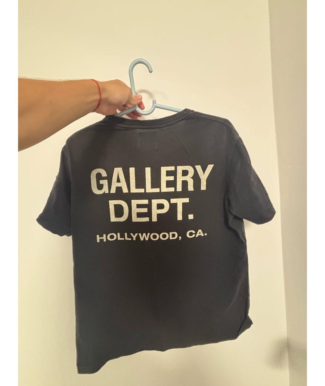 Gallery Dept Черная хлопковая футболка, фото 2