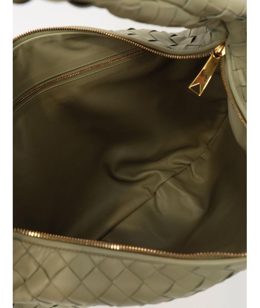 BOTTEGA VENETA Бежевая кожаная сумка тоут, фото 4