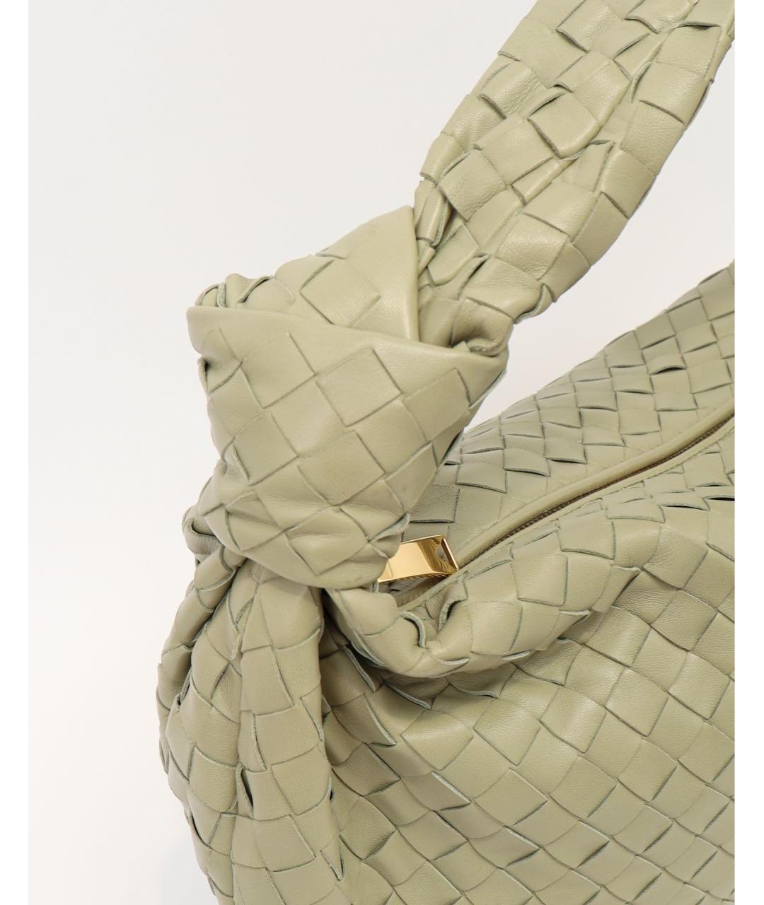 BOTTEGA VENETA Бежевая кожаная сумка тоут, фото 7