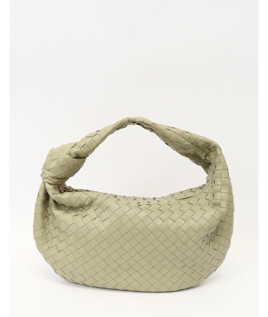 BOTTEGA VENETA Бежевая кожаная сумка тоут, фото 9