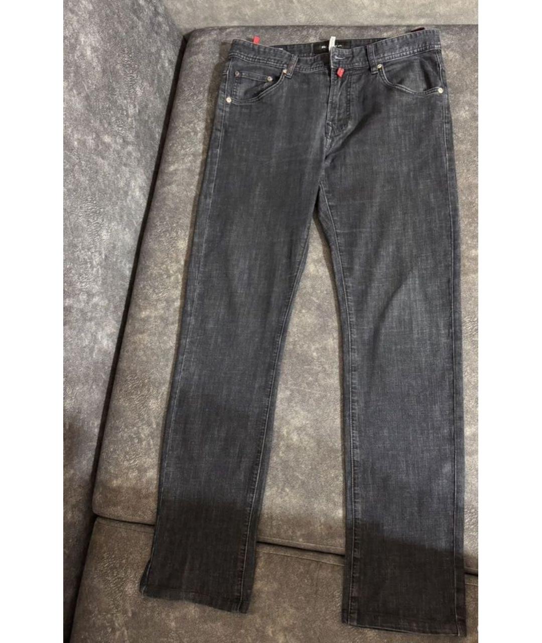 KITON Серые хлопковые джинсы, фото 6