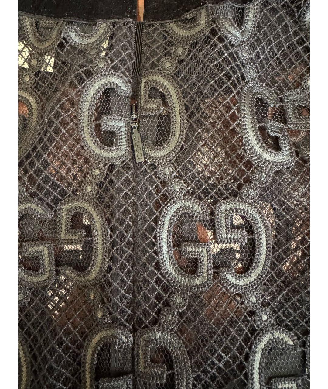GUCCI Черное вискозное платье, фото 7
