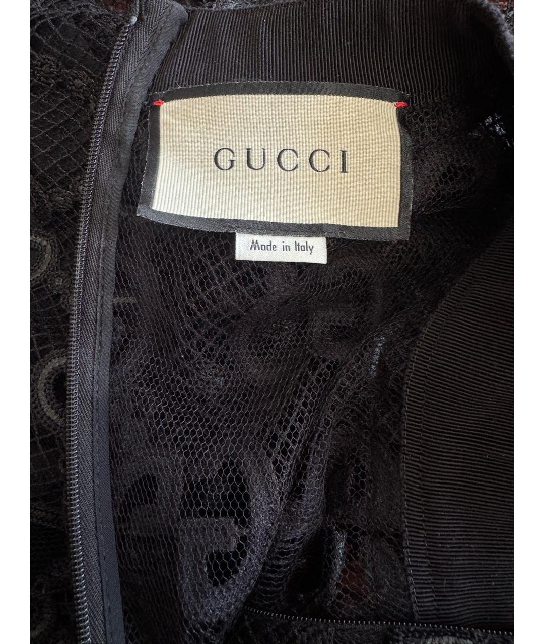 GUCCI Черное вискозное платье, фото 6