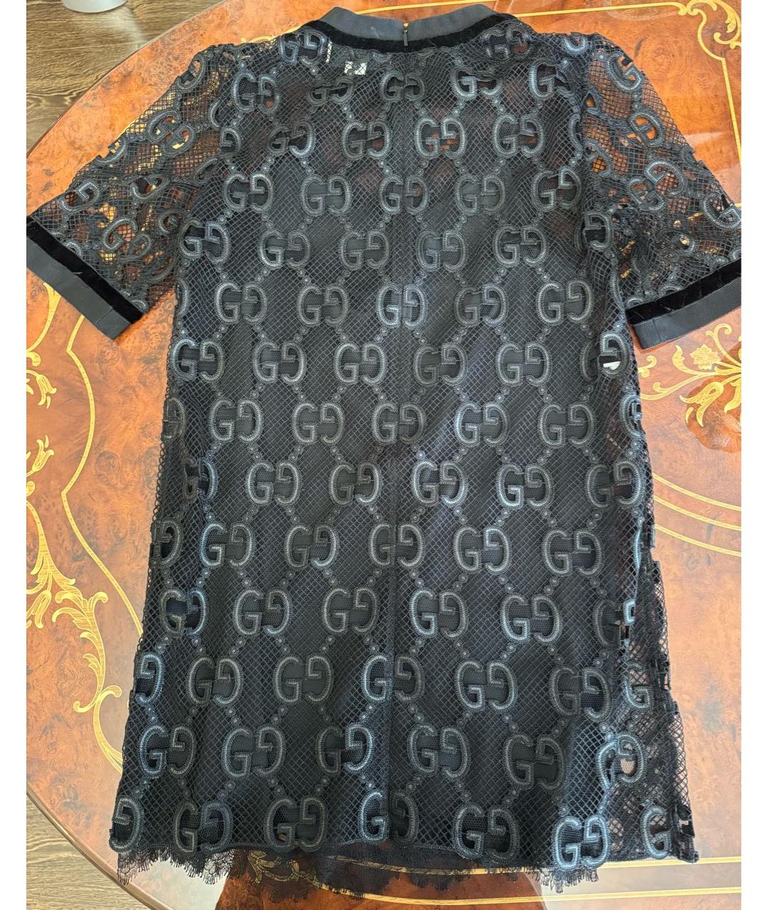 GUCCI Черное вискозное платье, фото 5