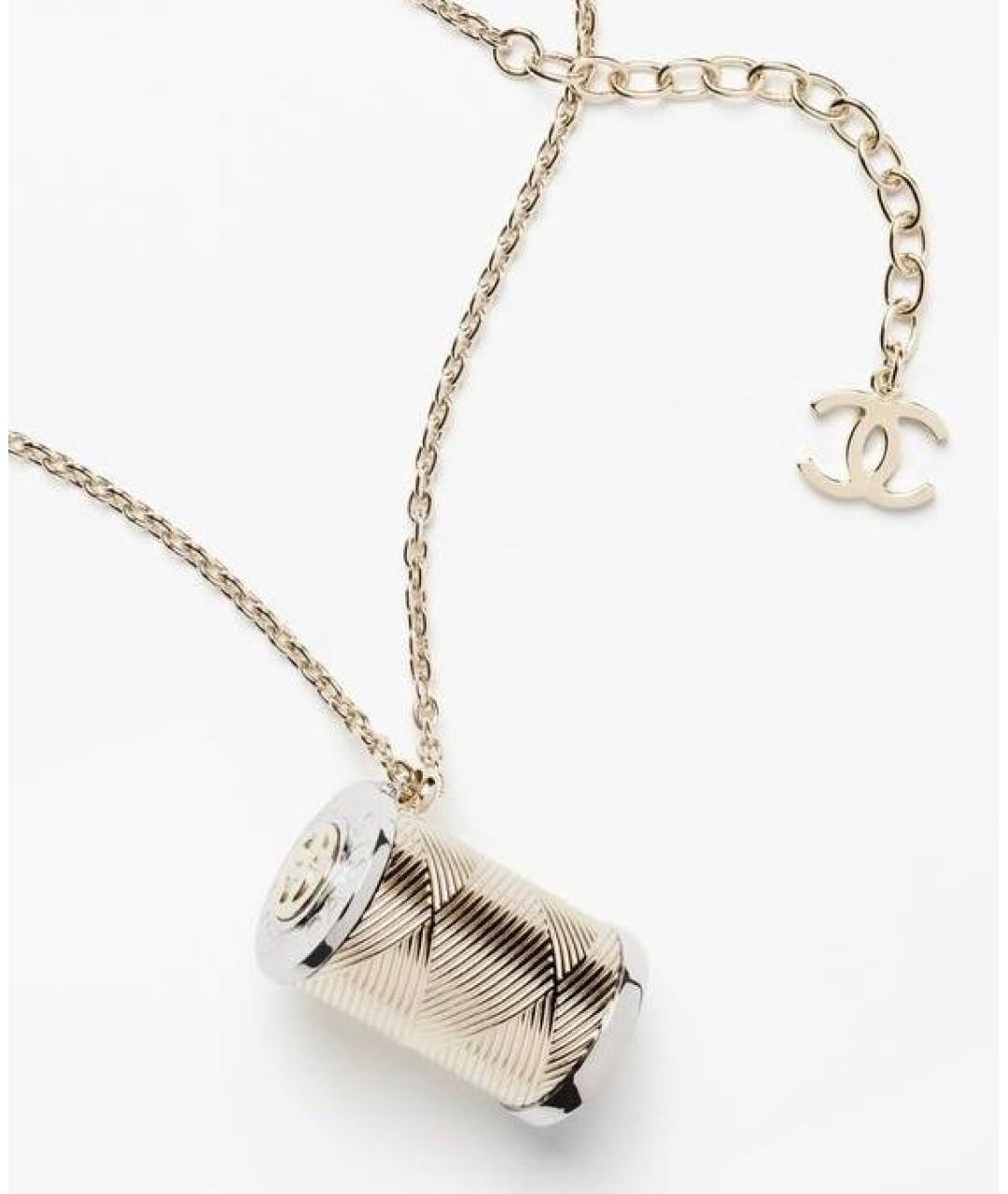 CHANEL Золотая металлическая цепочка, фото 3