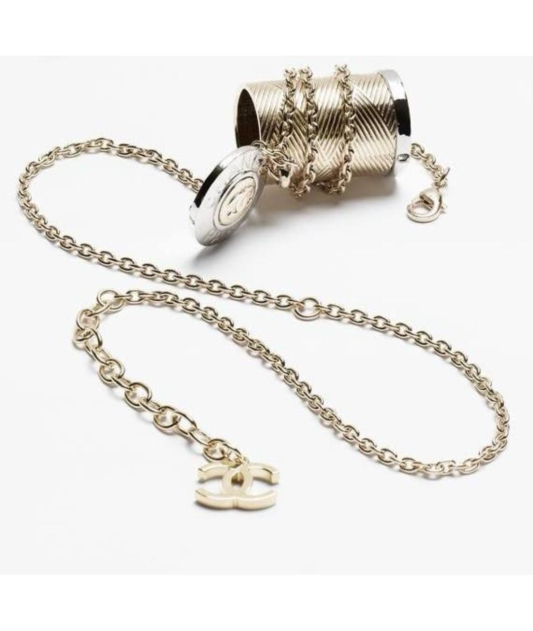 CHANEL Золотая металлическая цепочка, фото 2