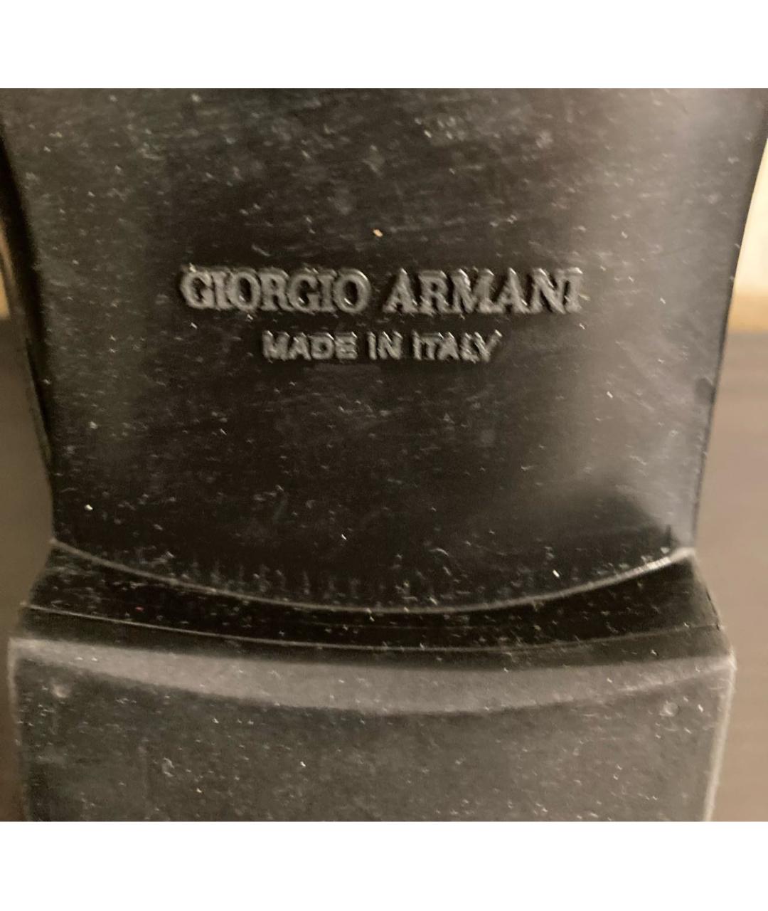 GIORGIO ARMANI Черные туфли из лакированной кожи, фото 6
