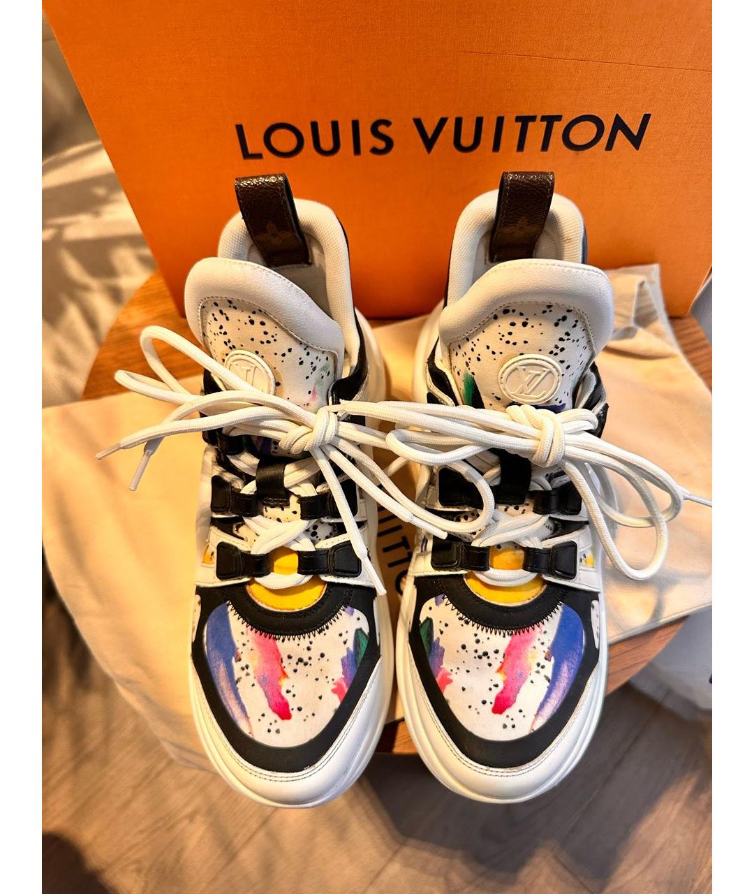 LOUIS VUITTON Мульти кожаные кроссовки, фото 2