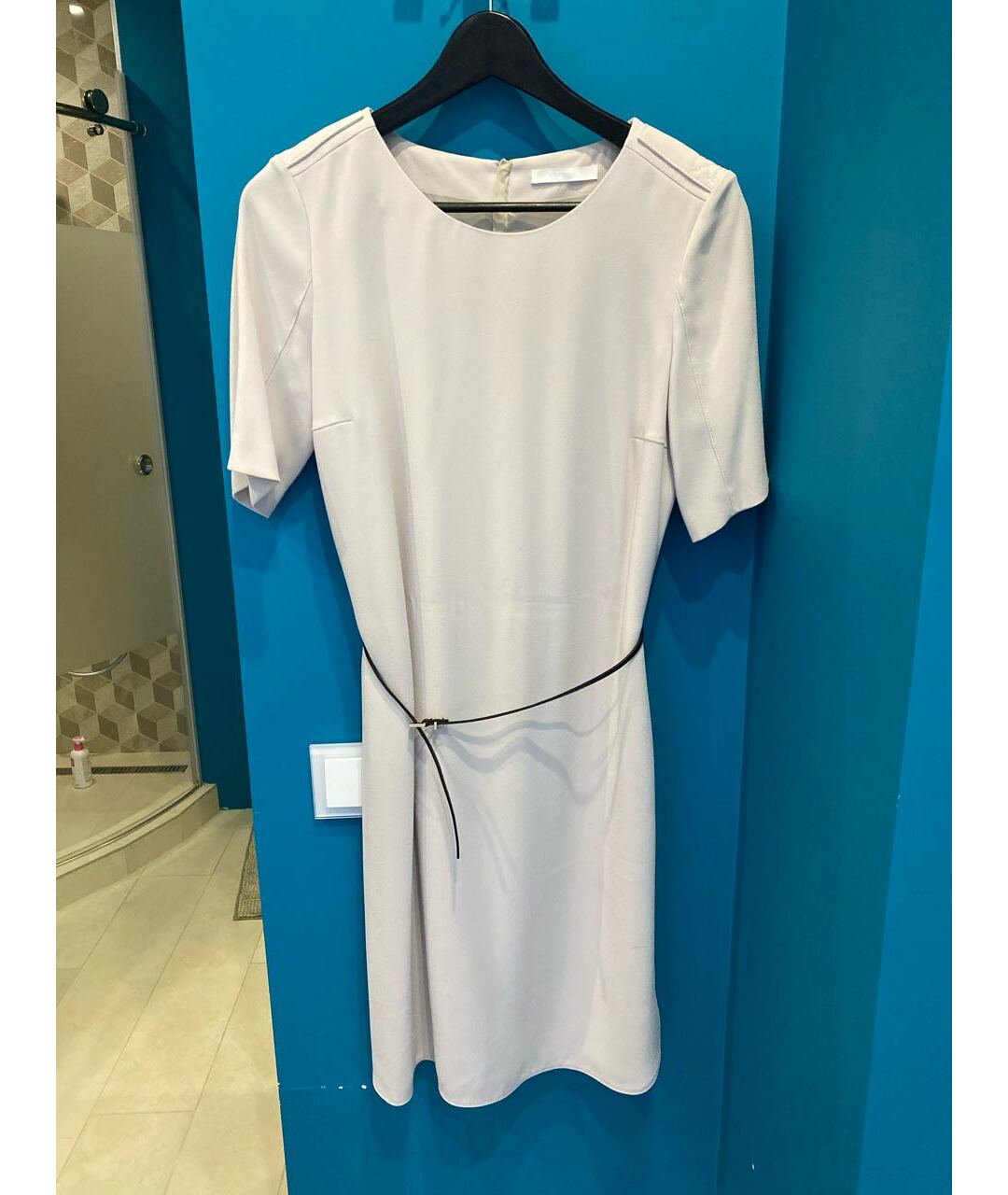 HUGO BOSS Белое полиэстеровое платье, фото 6
