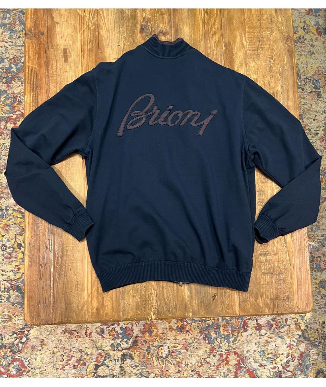 BRIONI Синяя хлопковая куртка, фото 3