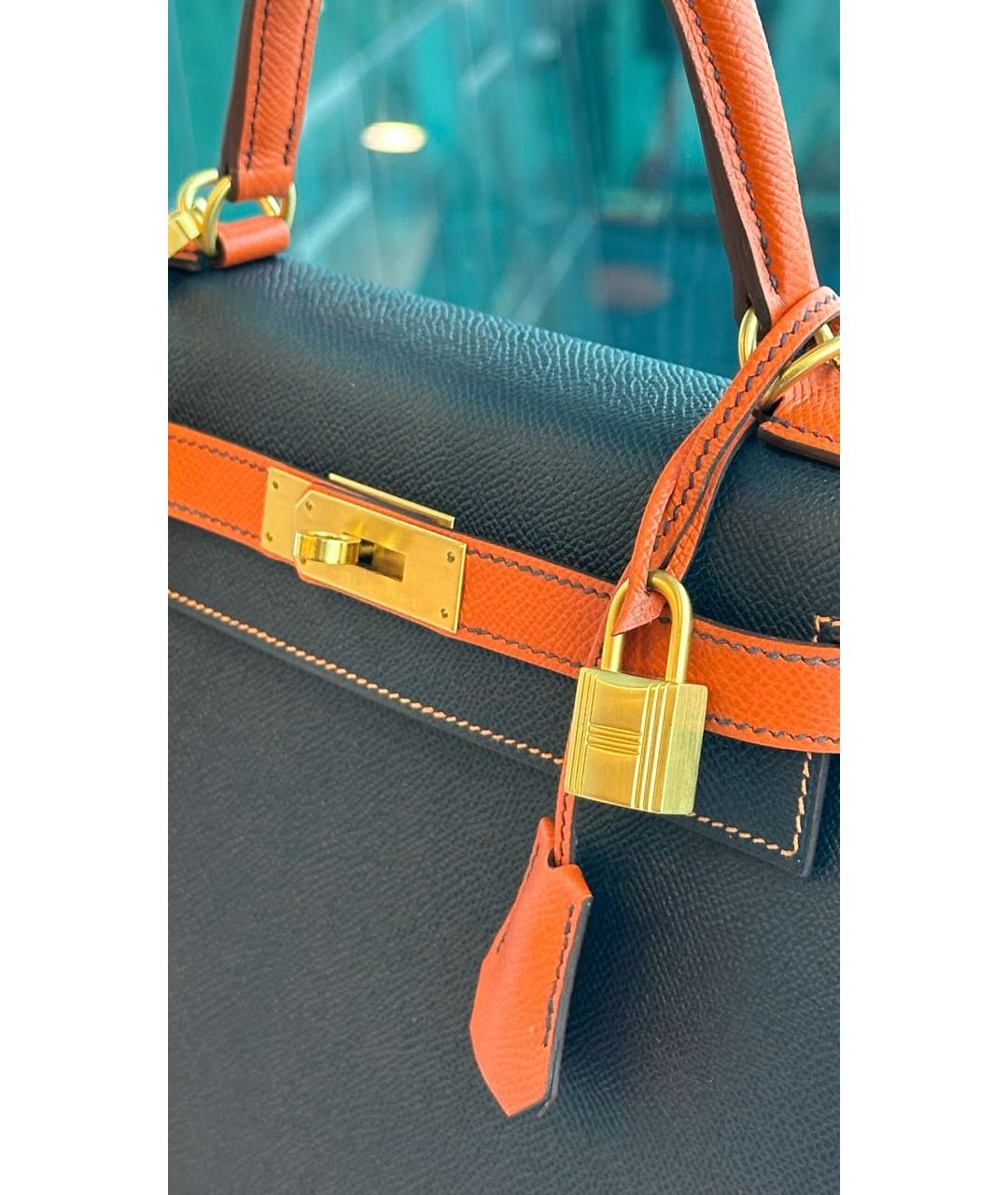 HERMES Мульти кожаная сумка с короткими ручками, фото 4