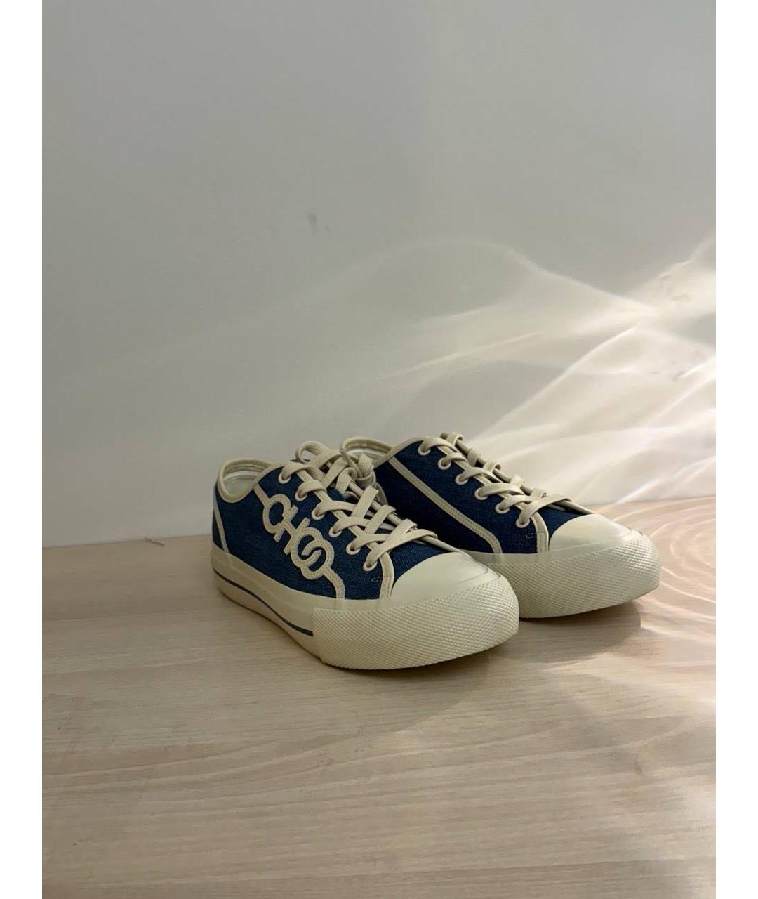 JIMMY CHOO Синие кеды, фото 3