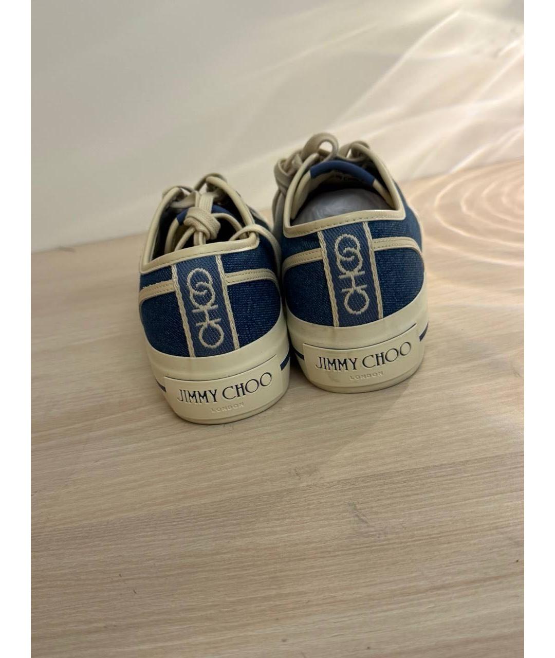 JIMMY CHOO Синие кеды, фото 4