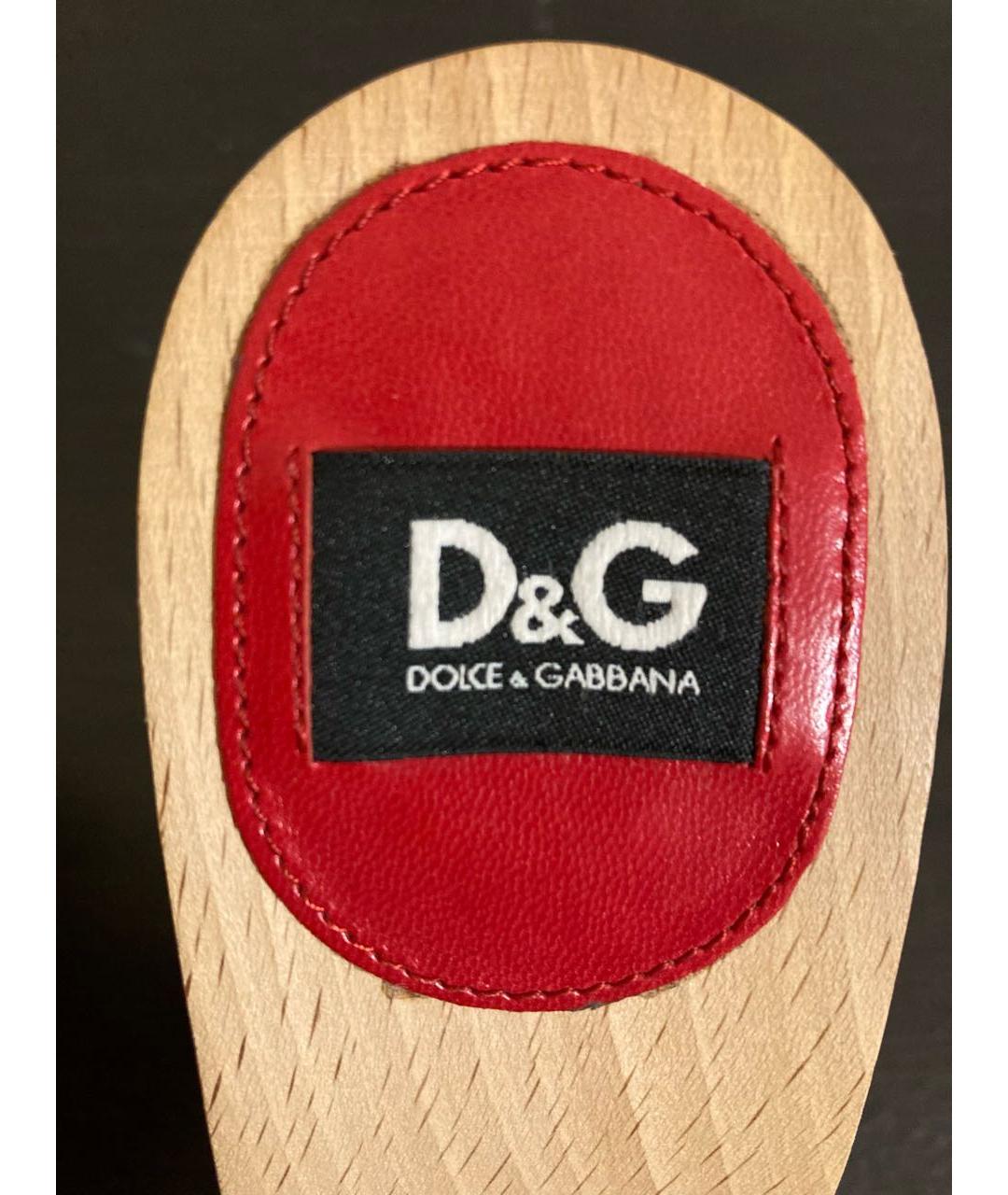 DOLCE&GABBANA Мульти текстильные туфли, фото 5