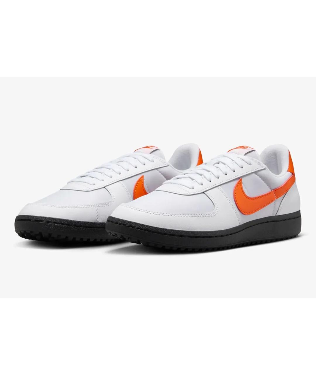 NIKE Белые кожаные низкие кроссовки / кеды, фото 2