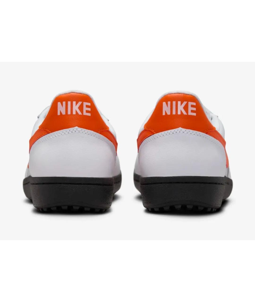 NIKE Белые кожаные низкие кроссовки / кеды, фото 5