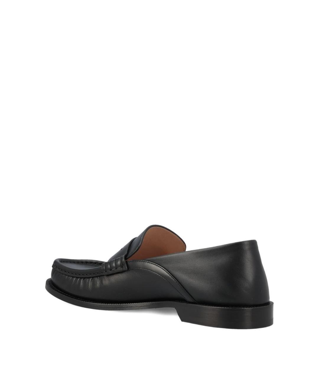 LOEWE Черные кожаные лоферы, фото 4