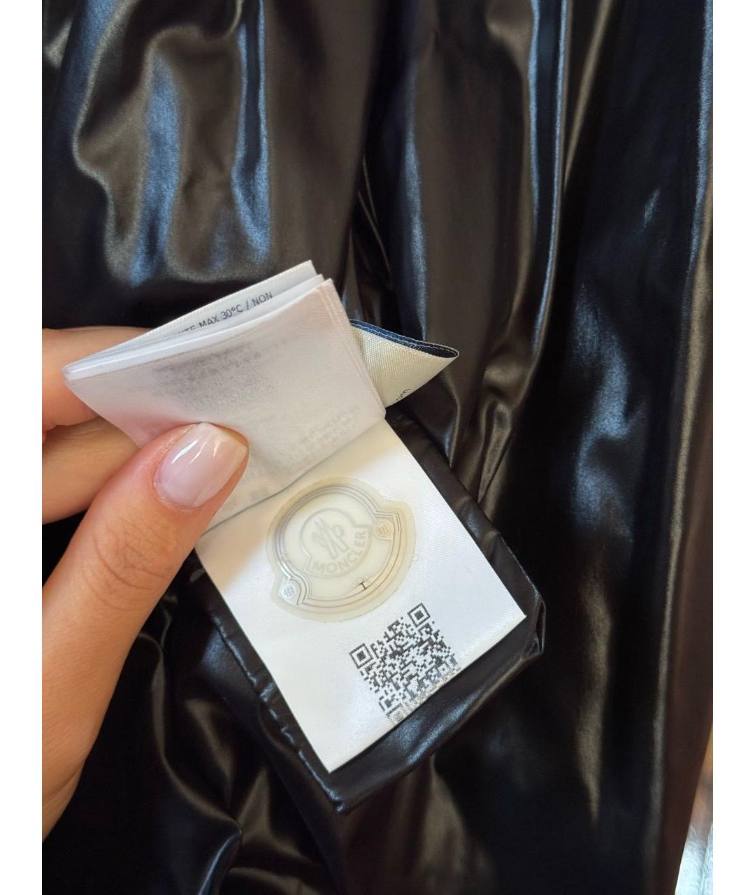 MONCLER Черный пуховик, фото 6