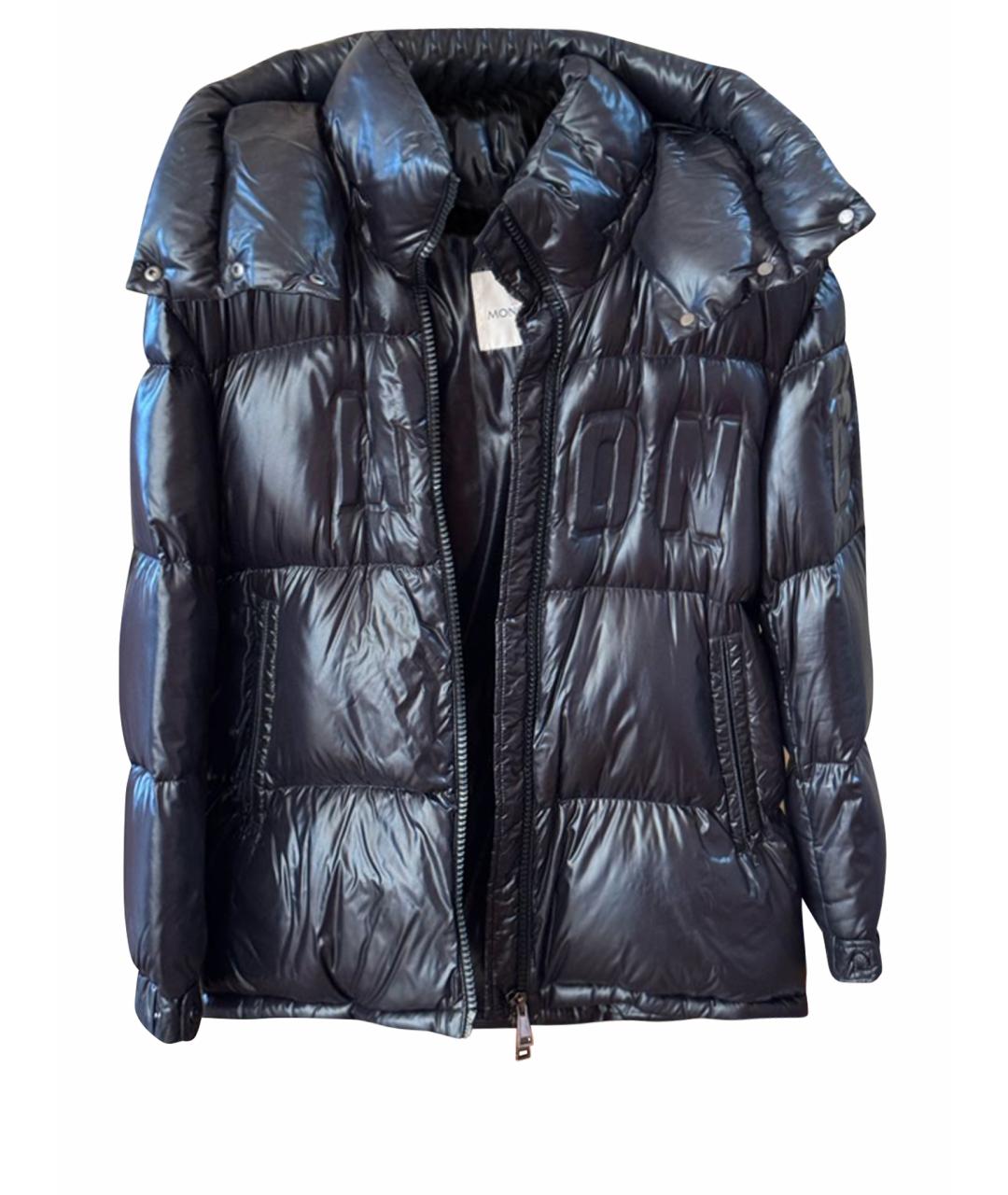MONCLER Черный пуховик, фото 1