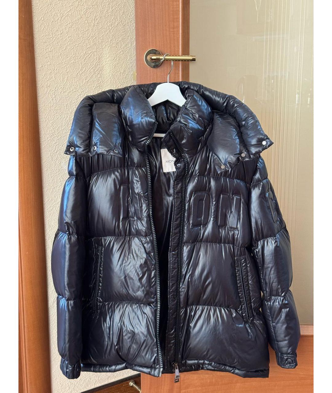 MONCLER Черный пуховик, фото 7