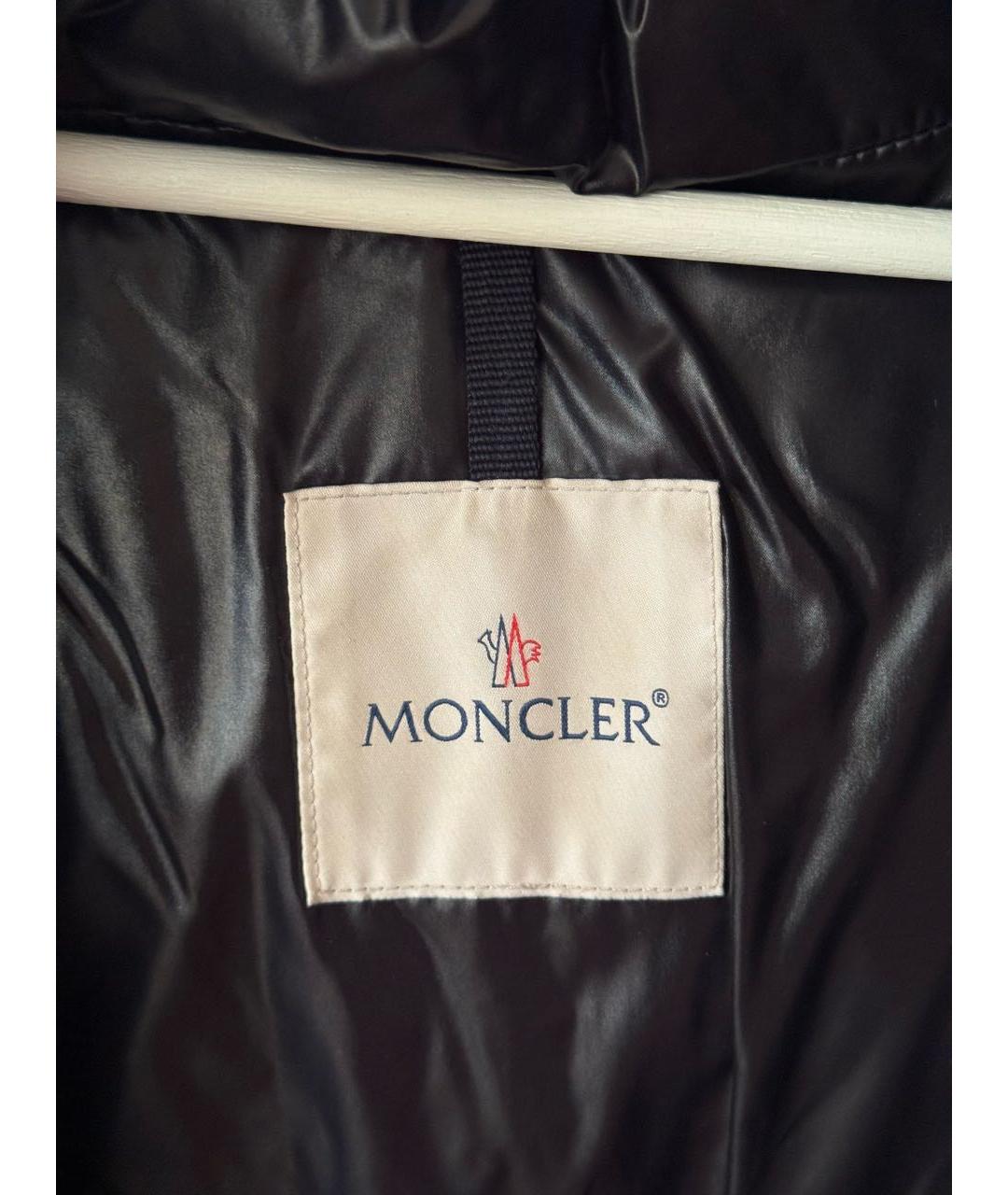 MONCLER Черный пуховик, фото 3