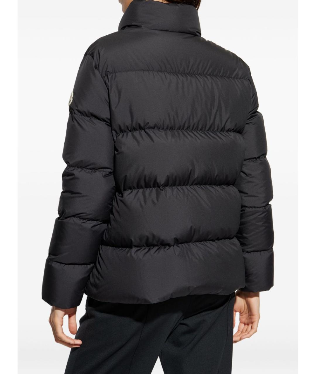 MONCLER Черное полиэстеровое пальто, фото 2