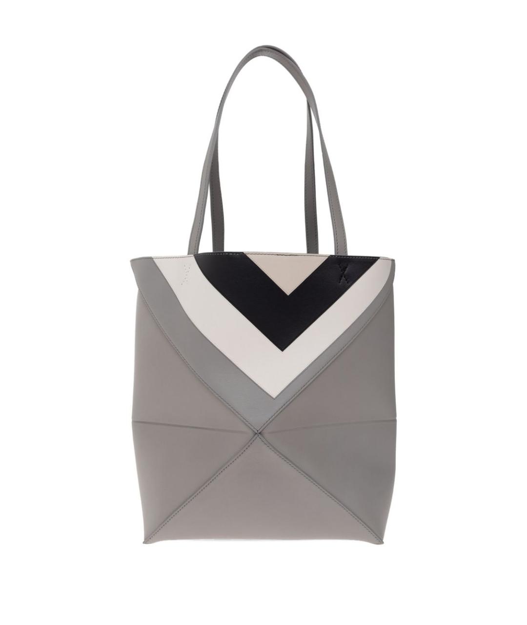 LOEWE Серая сумка тоут, фото 4