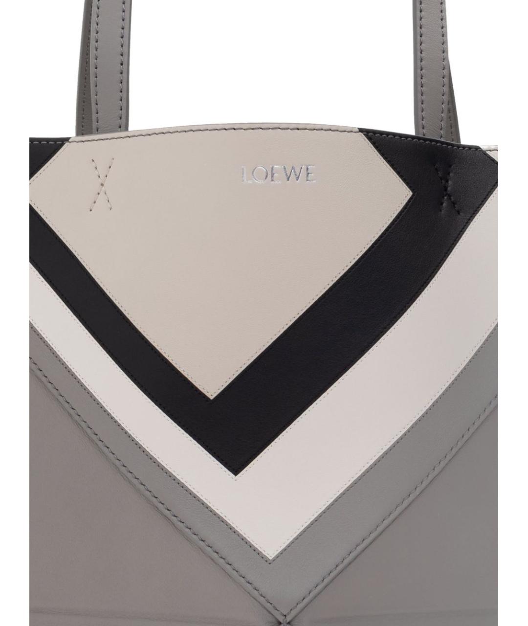 LOEWE Серая сумка тоут, фото 5