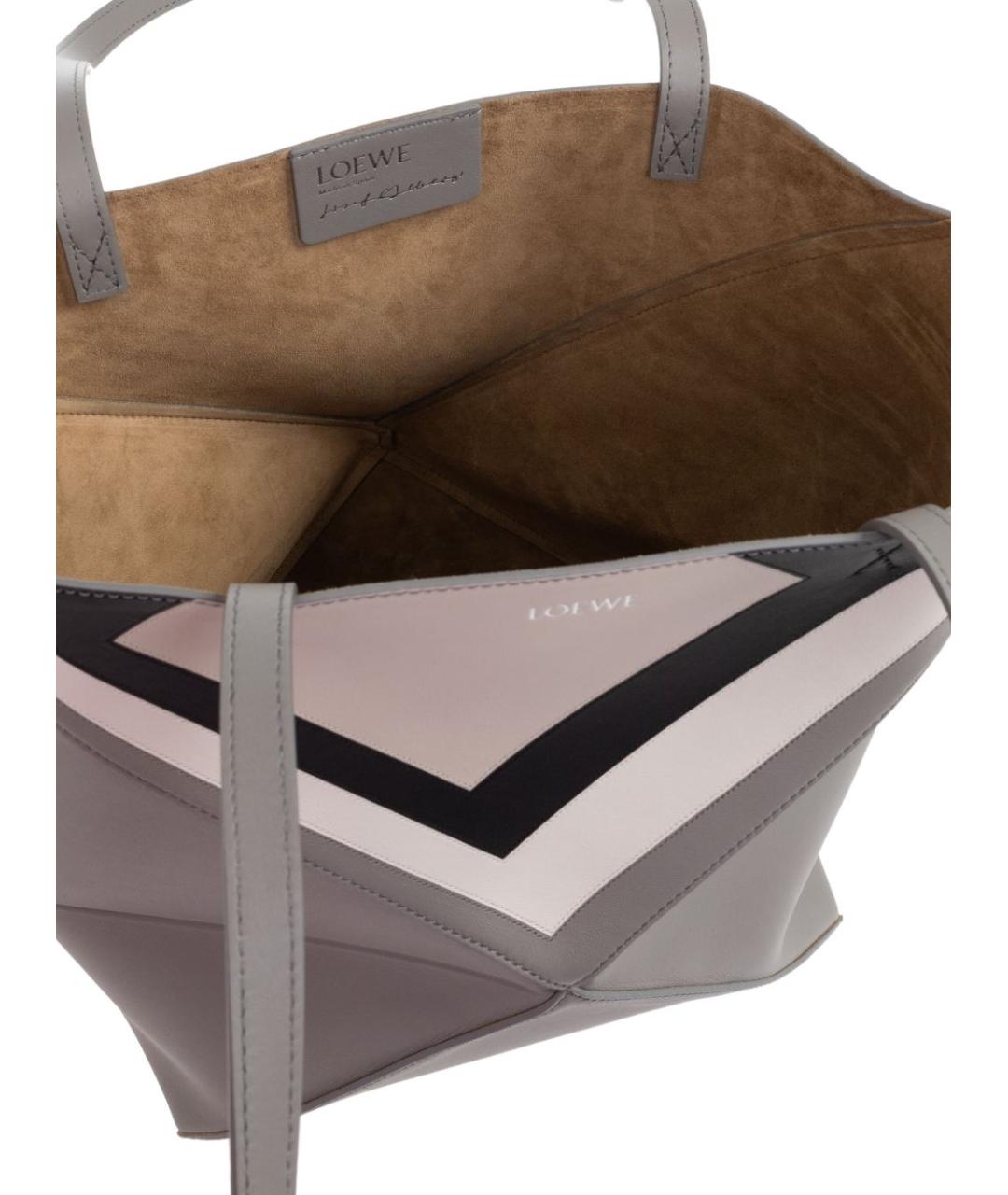 LOEWE Серая сумка тоут, фото 2
