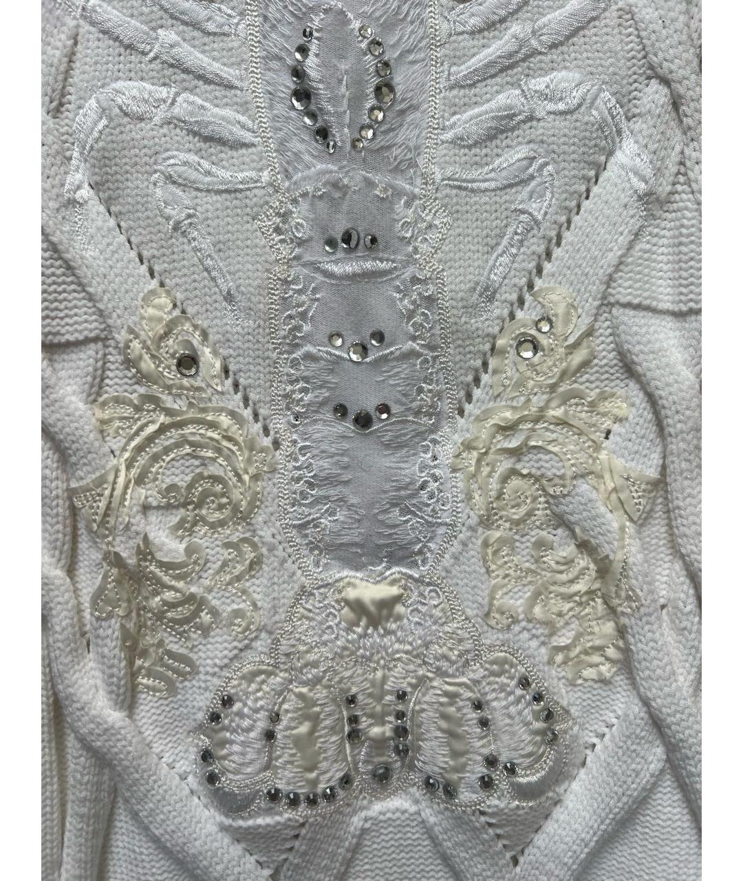 PHILIPP PLEIN Белое вискозное повседневное платье, фото 4