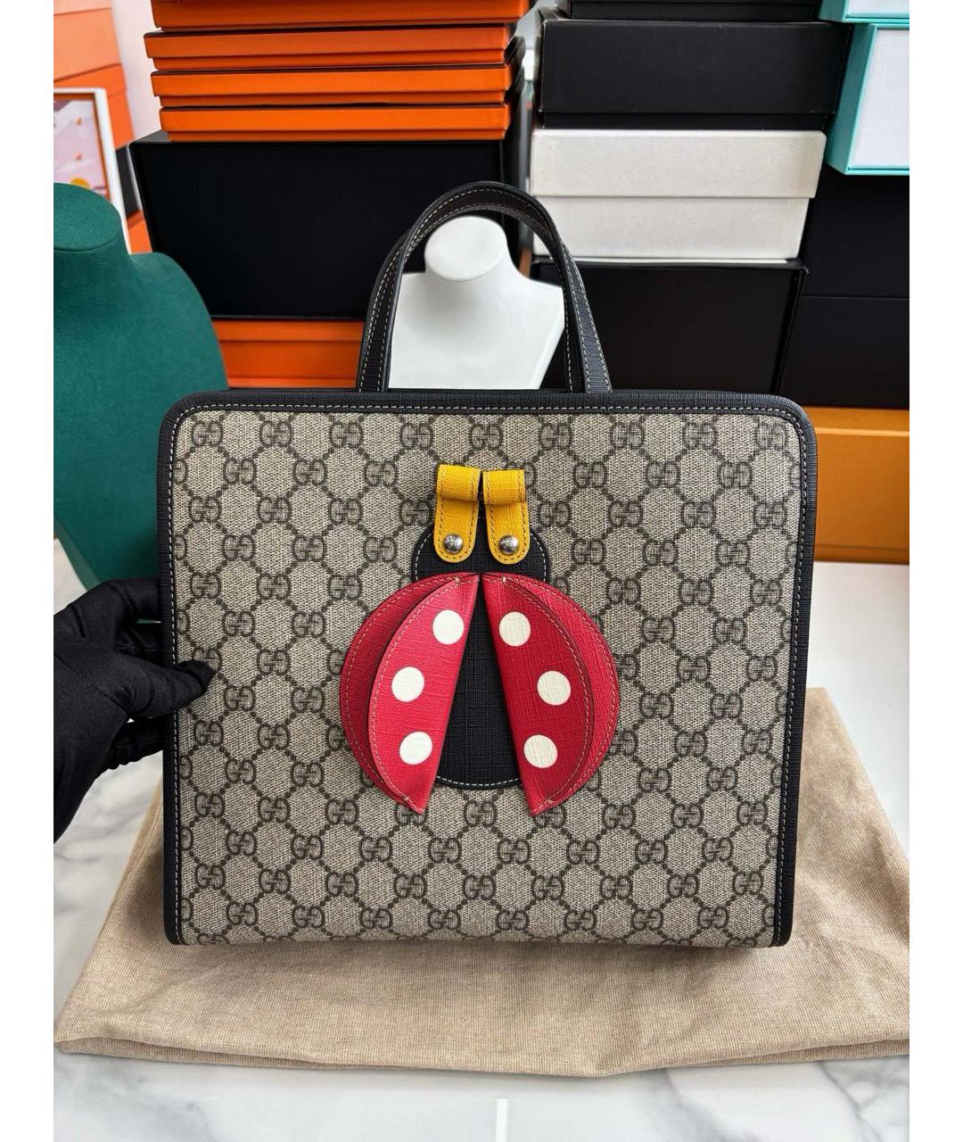 GUCCI Коричневая сумка тоут, фото 2