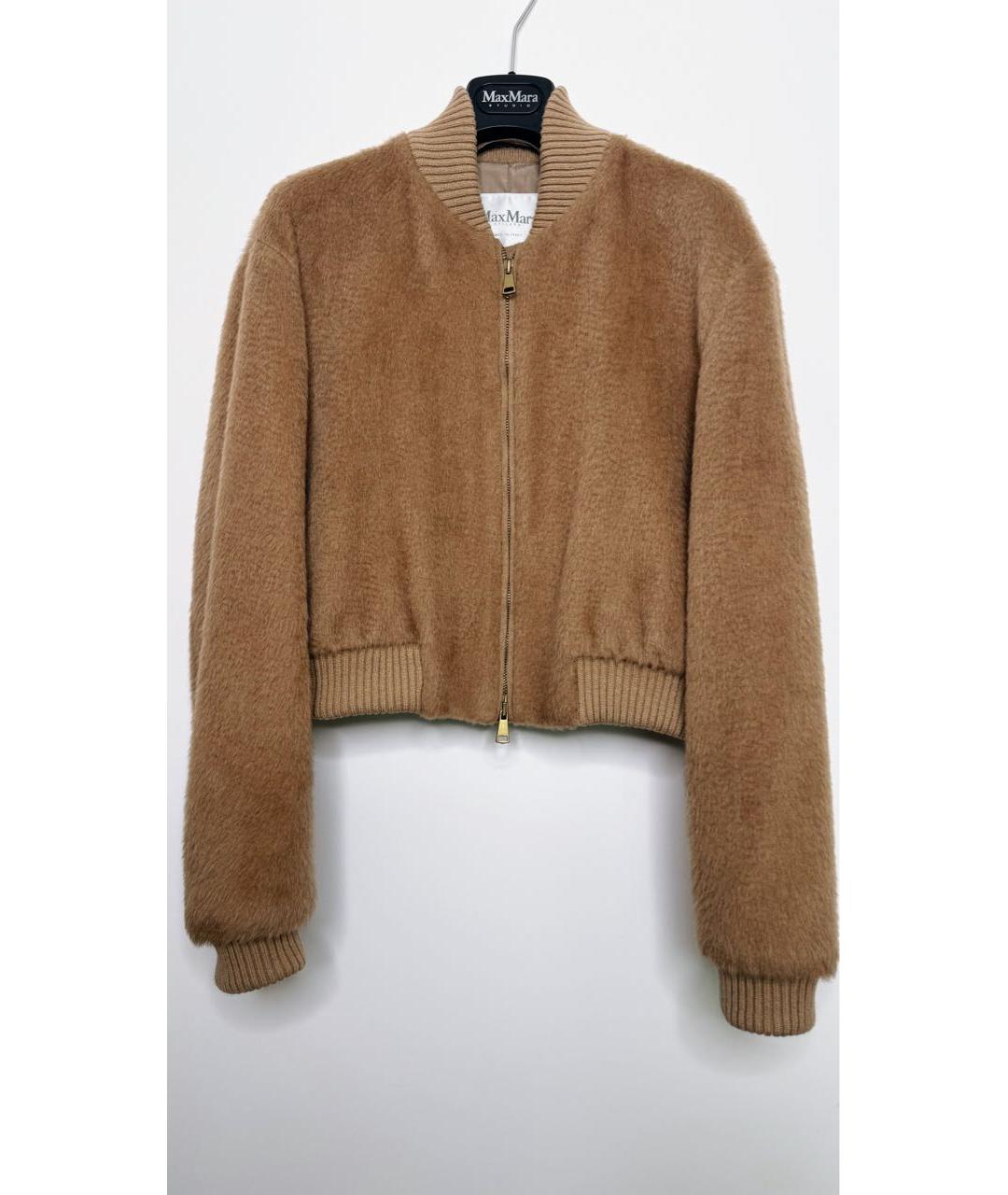 MAX MARA Коричневая шерстяная куртка, фото 6