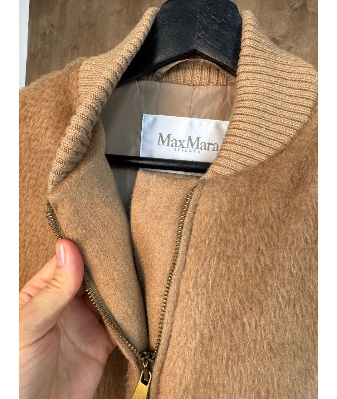 MAX MARA Коричневая шерстяная куртка, фото 4
