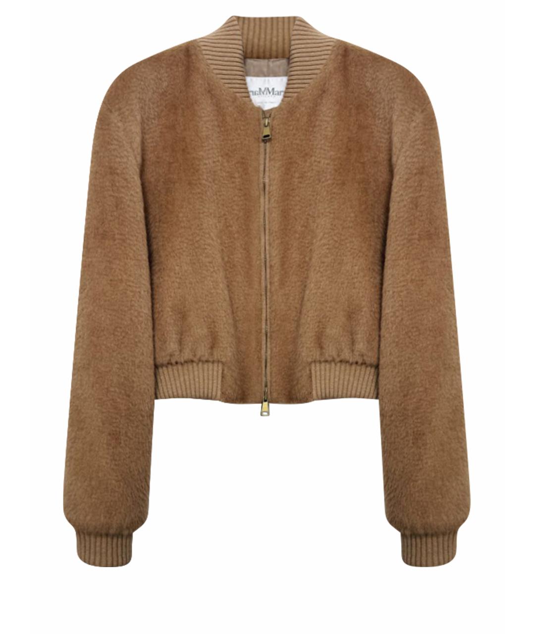 MAX MARA Коричневая шерстяная куртка, фото 1