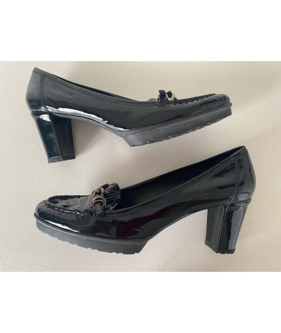 STUART WEITZMAN Черные туфли из лакированной кожи, фото 6